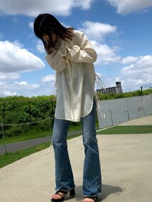 TODAYFUL Slub Dress Shirts スラブドレスシャツ 定価16500円 12110405 長袖シャツ ベージュ レディース トゥデイフル【中古】6-0409M∞ TODAYFUL - TODAYFUL Slub Dress Shirts スラブドレスシャツ 定価16500