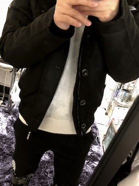 「G-STAR RAW（ジースターロゥ）のアイテム（ナイロンジャケット）」を使った、Ryo Takaiさん（メンズ・173cm）の冬コーディネート