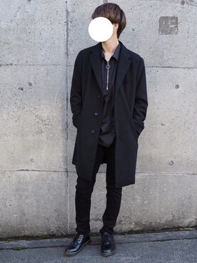 「LIDNM（リドム）のLIDNM/リドム/マイクロスパンリングジップシャツ（シャツ/ブラウス）」を使った、TERUさん（メンズ・180cm）の秋コーディネート