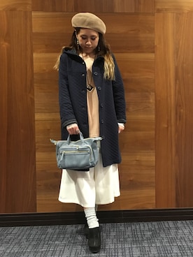 「3can4on（サンカンシオン）のアイテム（ジャケット/アウター）」を使った、h1203iさん（レディース・148cm）の冬コーディネート