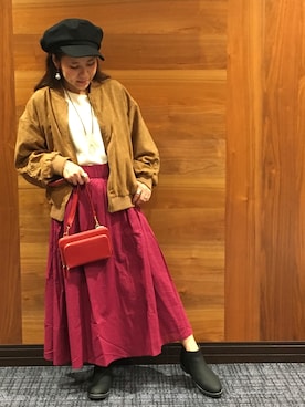 「3can4on（サンカンシオン）のアイテム（財布/小物）」を使った、h1203iさん（レディース・148cm）の秋コーディネート
