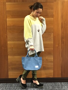 「3can4on（サンカンシオン）のアイテム（ワンピース/ドレス）」を使った、h1203iさん（レディース・148cm）の冬コーディネート