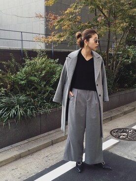草野春香さん（レディース・170cm）の冬コーディネート