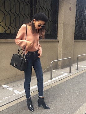 草野春香さん（レディース・170cm）の冬コーディネート