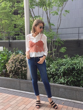 草野春香さん(レディース・170cm)の春コーディネート