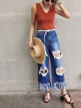 草野春香さん（レディース・170cm）の春コーディネート