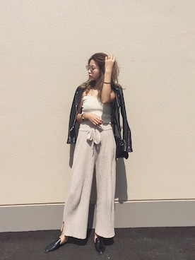 「RADIA」｜草野春香さん（レディース・170cm）の春コーディネート