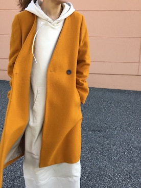 「Adam et Rope A・E・R（アダムエロペ）のアイテム（ジャケット/アウター）」を使った、yukiさん（レディース・162cm）の秋コーディネート