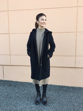 「Adam et Rope A・E・R（アダムエロペ）のアイテム（ジャケット/アウター）」を使った、yukiさん（レディース・162cm）の秋コーディネート