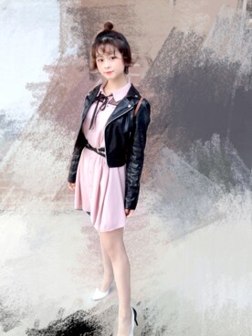 「EATME」｜「アイテム（ジャケット/アウター）」を使った、mio*さん（レディース・152cm）の秋コーディネート