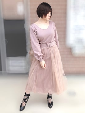 mio*さん（レディース・152cm）の冬コーディネート