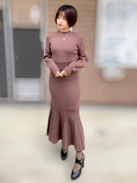 mio*さん（レディース・152cm）の冬コーディネート