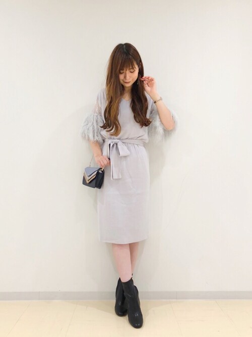 野口由貴 Mercuryduo Mercuryduoのワンピースを使ったコーディネート Wear