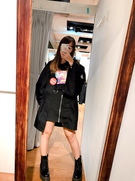 「XRAGE」｜樂光さん（レディース・151cm）の秋コーディネート