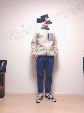 「ジャックパーセル」｜「アイテム（その他アウター）」を使った、osarukunさん（メンズ・162cm）の冬コーディネート