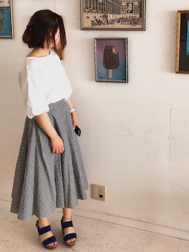 「ANEMONE（アネモネ）のアイテム（その他ヘアアクセサリー）」を使った、りおんぐさん（レディース・150cm）の夏コーディネート