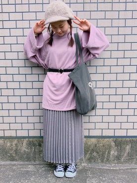 「CONVERSE（コンバース）のconverse（コンバース） ALL STAR OX（オールスターOX）（スニーカー）」を使った、りおんぐさん（レディース・150cm）の秋コーディネート