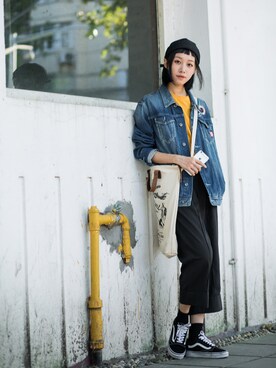 「initial（イニシャル）のアイテム（バッグ）」を使った、YoyoChan_bbさん（レディース・165cm）の秋コーディネート