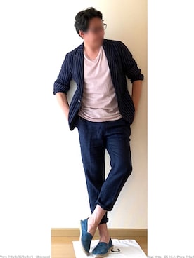 「URBAN RESEARCH Sonny Label（アーバンリサーチサニーレーベル）のアイテム（テーラードジャケット）」を使った、ひでじぃさん（メンズ・180cm）の夏コーディネート