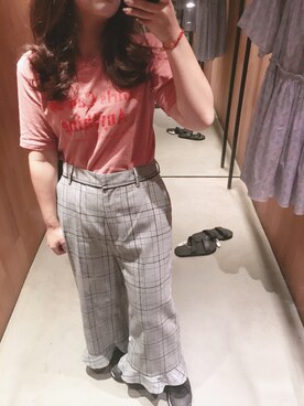 「iT（イット）のアイテム（パンツ）」を使った、momoco_0130さん（レディース・155cm）の秋コーディネート