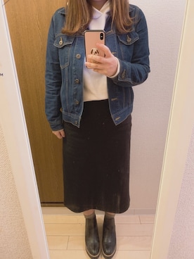 「H&M（エイチ・アンド・エム）のアイテム（パーカー）」を使った、ayuさん（レディース・162cm）の冬コーディネート