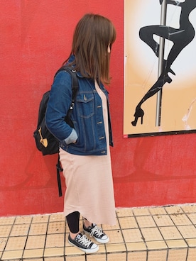 「merrier BEAMS（メリアビームス）のアイテム」を使った、ayuさん（レディース・162cm）の春コーディネート
