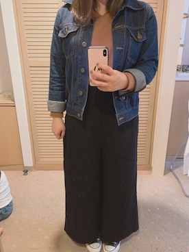 「アイテム（デニムジャケット）」を使った、ayuさん（レディース・162cm・20代）の春コーディネート