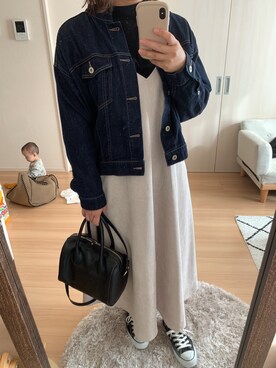 「CONVERSE（コンバース）のCONVERSE コンバース オール スター オックス / ALL STAR OX(BLACK) 32160321（スニーカー）」を使った、ayuさん（レディース・162cm・20代）の秋コーディネート