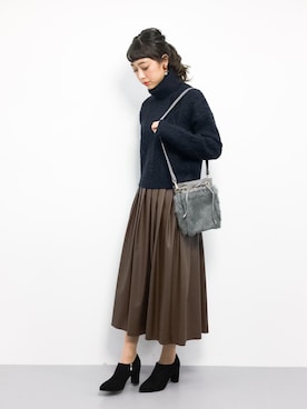 「PLAIN CLOTHING（プレーンクロージング）のアイテム（ブーツ）」を使った、teraさん（レディース・164cm）の冬コーディネート
