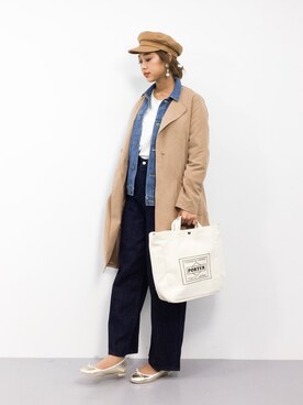 「MERLOT（メルロー）のアイテム（その他アウター）」を使った、teraさん（レディース・164cm）の冬コーディネート