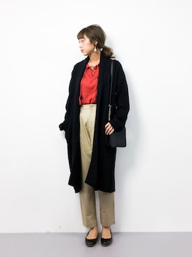 「MICOAMERI（ミコアメリ）のアイテム（ジャケット/アウター）」を使った、teraさん（レディース・164cm）の春コーディネート