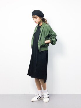 「Factor=（ファクターイコール）のアイテム（ワンピース/ドレス）」を使った、teraさん（レディース・164cm）の春コーディネート