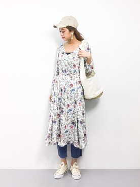 「A part by（アパートバイ）のアイテム（シャツワンピース）」を使った、teraさん（レディース・164cm）の春コーディネート