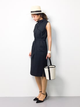 「STYLE DELI（スタイルデリ）のアイテム（ワンピース/ドレス）」を使った、teraさん（レディース・164cm）の春コーディネート