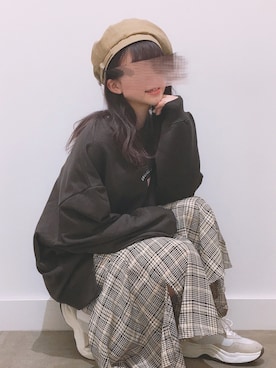 「NASA（ナサ）のアイテム」を使った、ふうかさん（レディース・148cm）の春コーディネート