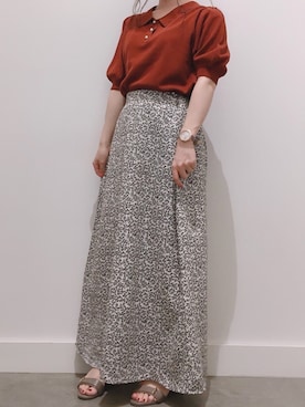 「カフェ」｜「アイテム（その他）」を使った、ふうかさん（レディース・148cm）の夏コーディネート