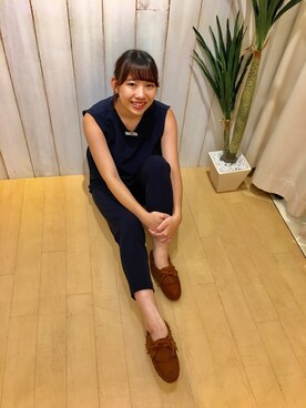 ミネトンカSTORE福岡さん（レディース・153cm）の秋コーディネート