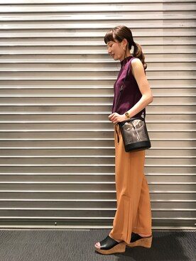 Aya Tanigawaさん（レディース・154cm）の夏コーディネート