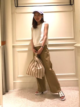Aya Tanigawaさん（レディース・155cm）の夏コーディネート
