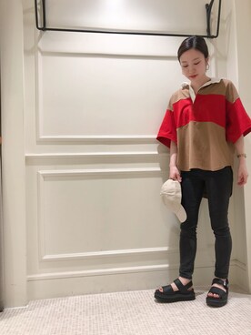 Aya Tanigawa｜AMERICANAのTシャツ/カットソーを使ったコーディネート