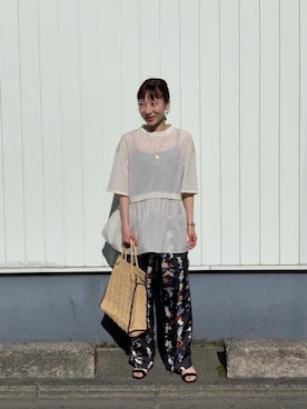 Aya Tanigawaさん（レディース・154cm）の春コーディネート