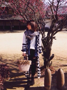 「nappalm（ナップパーム）のアイテム」を使った、mriさん（レディース・156cm）の冬コーディネート