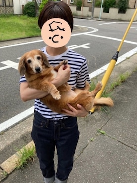 「BLUE BLUE（ブルーブルー）のアイテム（Tシャツ/カットソー）」を使った、NORiさん（メンズ・174cm）の夏コーディネート