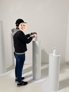 「BLUE BLUE（ブルーブルー）のアイテム（シャツ/ブラウス）」を使った、NORiさん（メンズ・174cm）の冬コーディネート