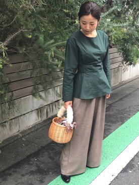 「FABEL（ファベル）のアイテム」を使った、RITSUさん（レディース・156cm）の秋コーディネート