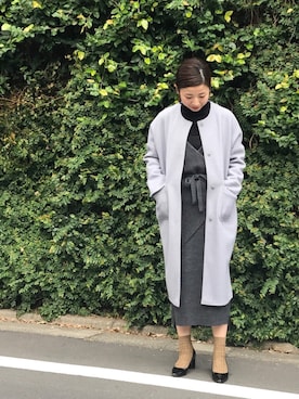 「ペールトーン」｜「アイテム（その他アウター）」を使った、RITSUさん（レディース・156cm）の秋コーディネート