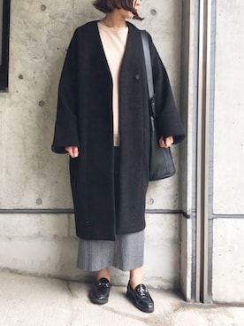 「AURALEE」｜RITSUさん（レディース・156cm）の秋コーディネート