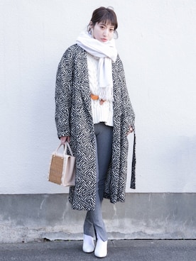 「EN ROUTE（アンルート）のアイテム」を使った、ヤマサキ サオリさん（レディース・169cm）の冬コーディネート
