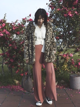 「LILY BROWN（リリーブラウン）のアイテム（その他アウター）」を使った、ヤマサキ サオリさん（レディース・169cm）の冬コーディネート