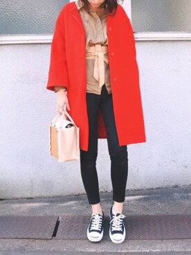 ヤマサキ サオリさん（レディース・169cm）の冬コーディネート